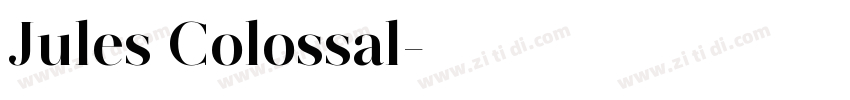 Jules Colossal字体转换